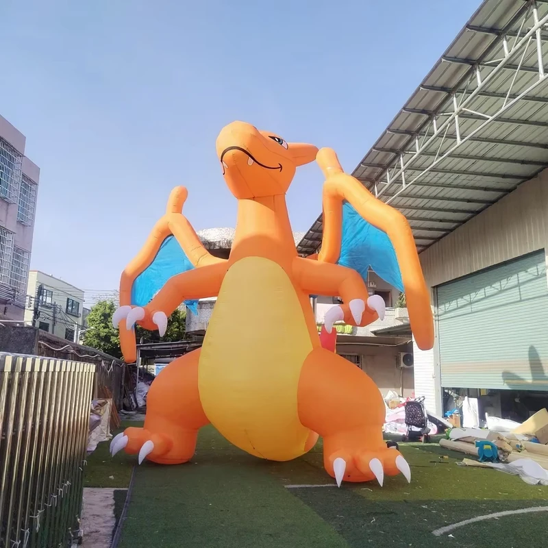 Custom Size Giant Inflatable Dragon Fire Dragon Fly Dragon Cartoon Animal Model for Activity