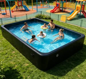Custom Size Giant Inflatable Swimming Pool Above Ground Pool Drop Stitch Pool Ideal for Family Backyard Entertainment