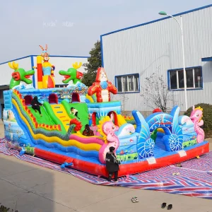 Custom Size Indoor Kid Friendly Eco Friendly Inflatable Dry PVC Tarpaulin Slide 1200kg Capacity 2 Year Warranty for Home Outdoor