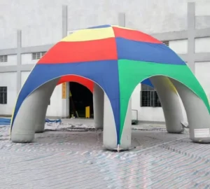 Tenda Kubah Inflatable Ukuran Kustom dengan Pompa Udara Listrik, Cetakan Digital Tahan Air, Pilihan Multi-Warna untuk Acara Luar Ruangan