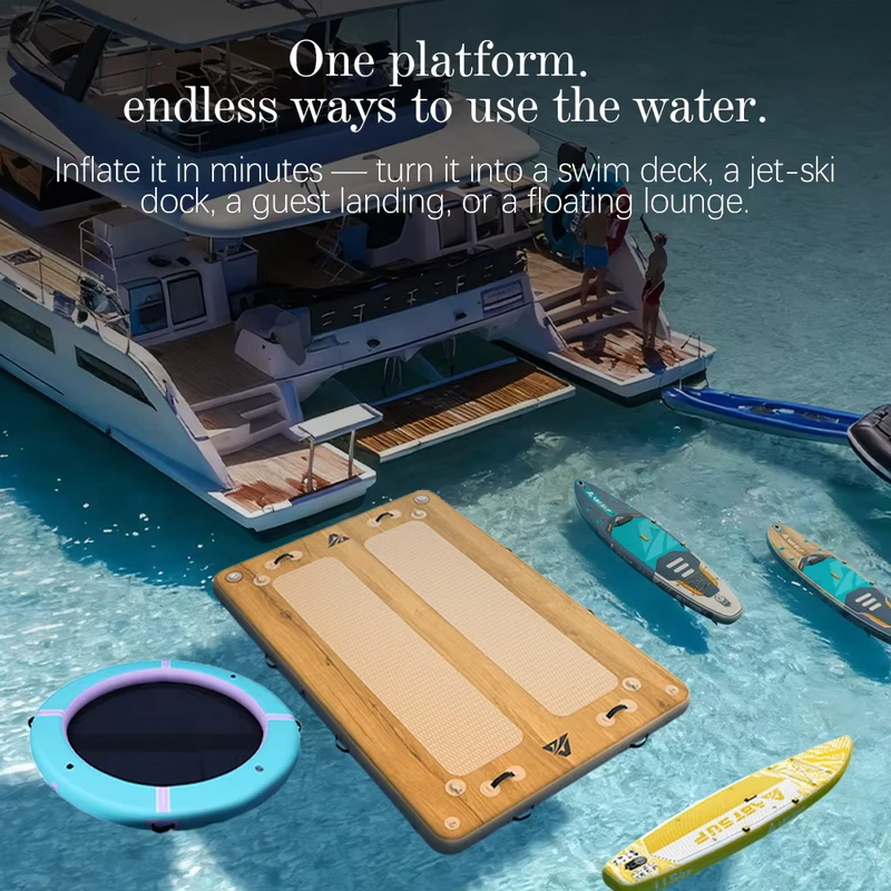 Pabrik Dock Inflatable dan Platform Renang Ukuran Kustom