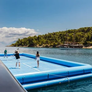 Custom Size Inflatable Floating Tennis Pitch Arena Sport Game Inflatable Pickleball Court