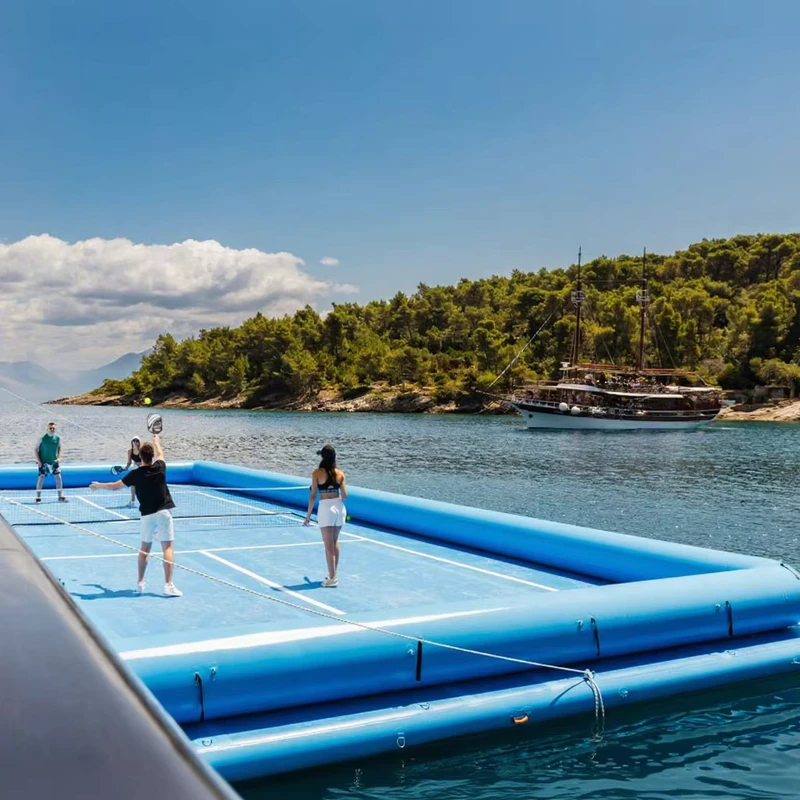 Campo de Ténis Inflável Personalizado, Arena de Jogo Inflável de Pickleball