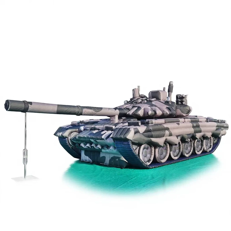 Custom Size Inflatable Tank Model for Outdoor Target Design Inflatable Tanks Model for Outdoor Target
