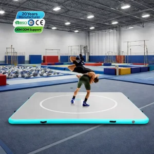 Custom Size Inflatable Wrestling Mat Air Track Yoga Mat for Martial Arts Training Gym Club School and Commercial Use