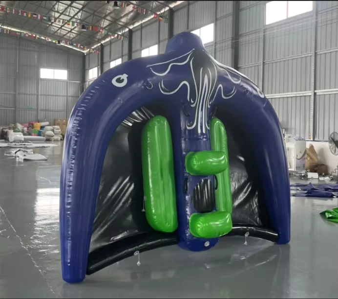 Custom Size Marine Water Sport Inflatable PVC Manta Ray Flying Fish Toys Accessories for Water Parks 100-500KG Capacity 5-10