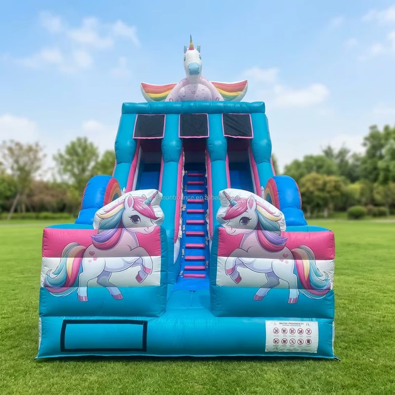 Custom Size PVC Material Commercial Grade Inflatable Water Slide Inflatable Bounce Castle For Children Fun Business Rental
