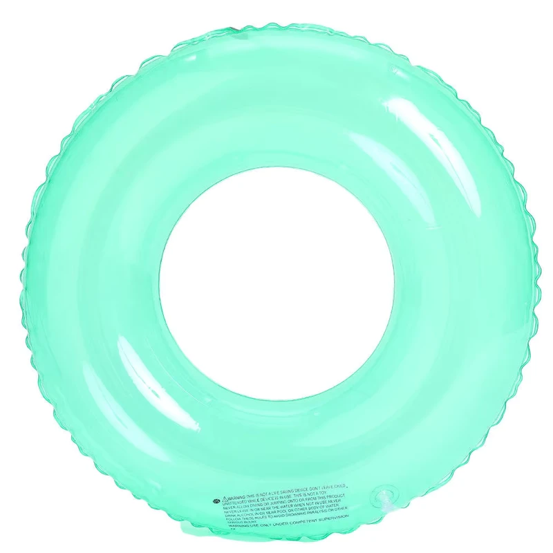 Aangepaste Maat Transparante PVC Inflatable Zwemringen Draagbare Pool Float Speelgoed voor Kinderen en Volwassenen Leuke Waterspeeltjes