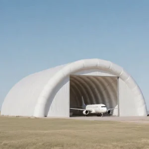 Custom Size Waterproof Durable Inflatable Air Domes Shelter Aircraft Hangar Tunnel Warehouse Tent with Electric Pump for Rent
