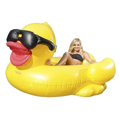 Opblaasbare Zwembad Lounge Gele Eend Zwembad Float