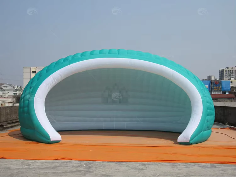 Tenda ad Arco Gonfiabile Teal Personalizzata per Eventi