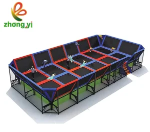 Custom Theme Design Indoor Kids High Jumping Park Trampoline Parks