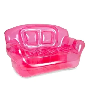 Individuelle transparente PVC 2-Personen Aufblasbare Couch Aufblasbares rosa Sofa Stuhl Ecksofa Sessel Luftsofa