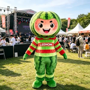 Đồ họa nhân vật hoạt hình dưa hấu tùy chỉnh Trang phục Mascot Bông xốp EVA bơm hơi Bộ đồ toàn thân cho Người lớn Lễ hội Thương mại