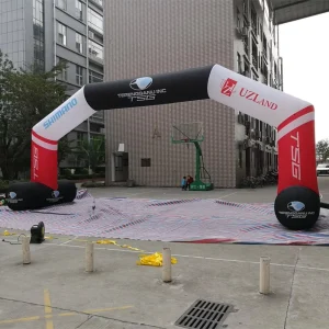 Custom Waterproof Durable CE Certified Oxford PVC Inflatable Arch Gate Electric Air Pump for Marathon Advertising