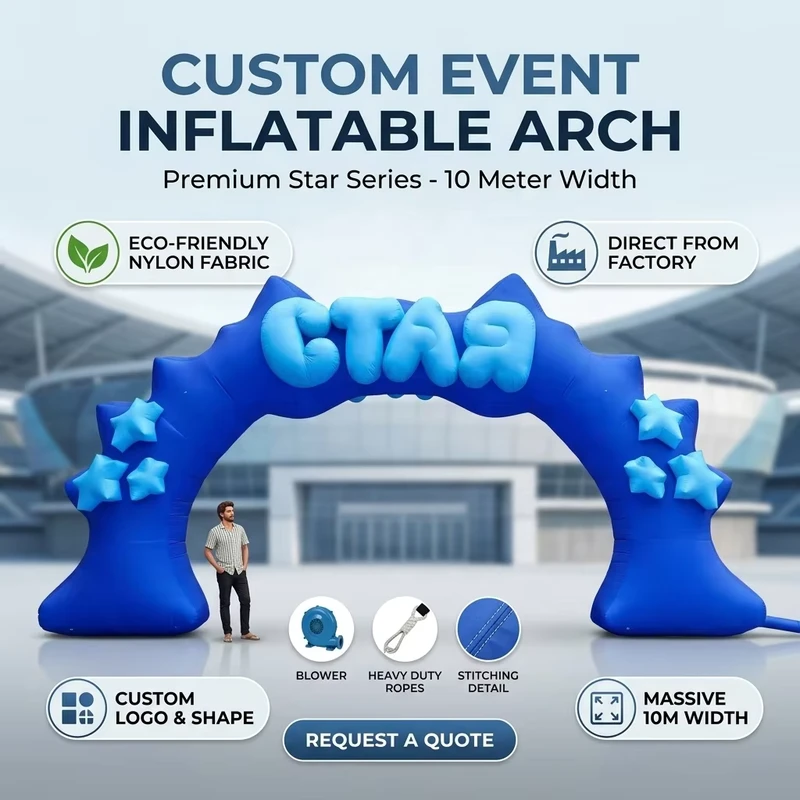 Archi pubblicitari gonfiabili personalizzati per eventi di marca - Decorazioni per eventi all'aperto a prezzo diretto di fabbrica