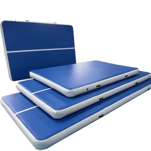 Jalur Lari Inflatable Panjang Kustom Mat Rol Gymnastik Inflatable Mat Kebugaran dan Jalur Udara