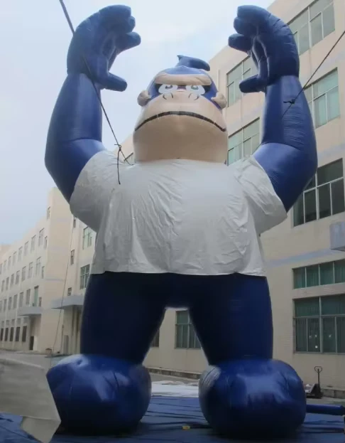 Customizable 5m 10m Giant Inflatable Gorilla Mascot Model PVC Outdoor Event Advertising Decoration