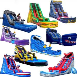 Customizable Commercial Giant Inflatable Water Slide for Adults Backyard Inflatable Castle with Swimming Pool