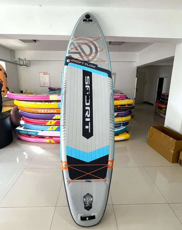 กระดานพายเป่าลมแบบกำหนดเองสองชั้น ขนาด 11'6"*35"*6" สำหรับการเล่นเซิร์ฟและตกปลาในทะเล