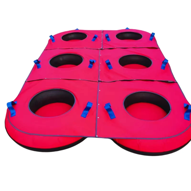 Vòng tuyết phao 100cm chống thấm nước, bền, có thể tùy chỉnh cho mùa đông, có thể kéo, gập lại