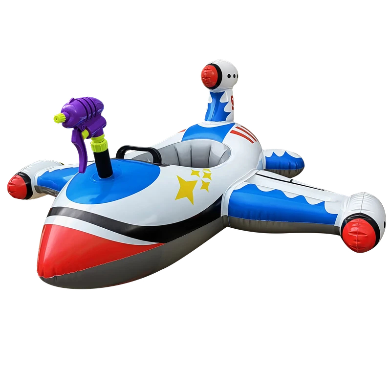 Anello Gonfiabile Personalizzabile in PVC Eco-compatibile per Bambini con Pistole Giocattolo per Giocare in Piscina