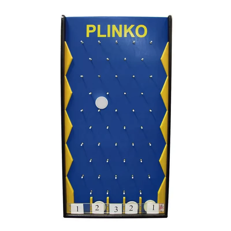 เกมดื่มย้อนยุคแบบปรับแต่งได้ Plinko Drop การ์ดสล็อตไม้สำหรับงานปาร์ตี้และการเล่นในสนามเด็กเล่น