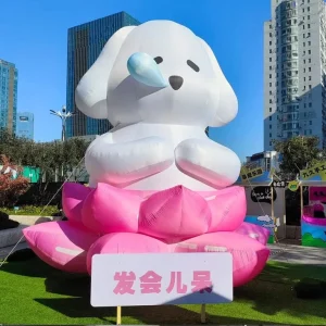 Customizable Inflatable Dog for Advertising and Outdoor Use Waterproof PVC Material Cute Cartoon Design