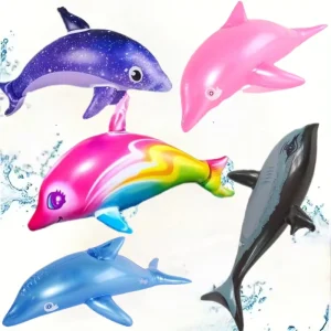 Customizable Inflatable Flying Dolphin for Outdoor Pool Decor Unique Inflatable Pool Toys Accessory
