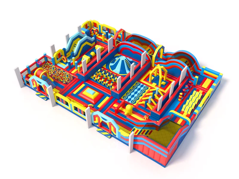 Customizable Inflatable Park Playground Equipment Obstacle Course Bounce House for Global