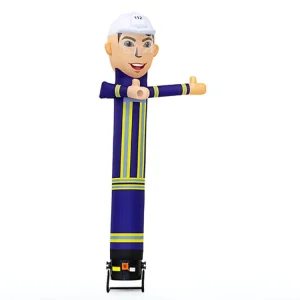 Soplador inflable personalizable en forma de ola con bailarines aéreos, adecuado para publicidad