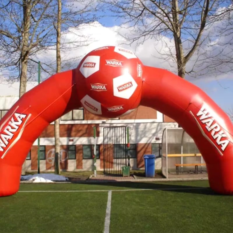 Busur Iklan Inflatable Besar yang Dapat Disesuaikan untuk Acara Festif dan Dekorasi Logo untuk Playground