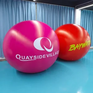 Bola Inflatable PVC Besar dengan Logo Kustom untuk Iklan Dalam dan Luar Ruangan dengan Properti Dekoratif Atmosfer