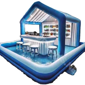 Castello gonfiabile di lusso personalizzabile in PVC, scivolo d'acqua per uso in resort e hotel