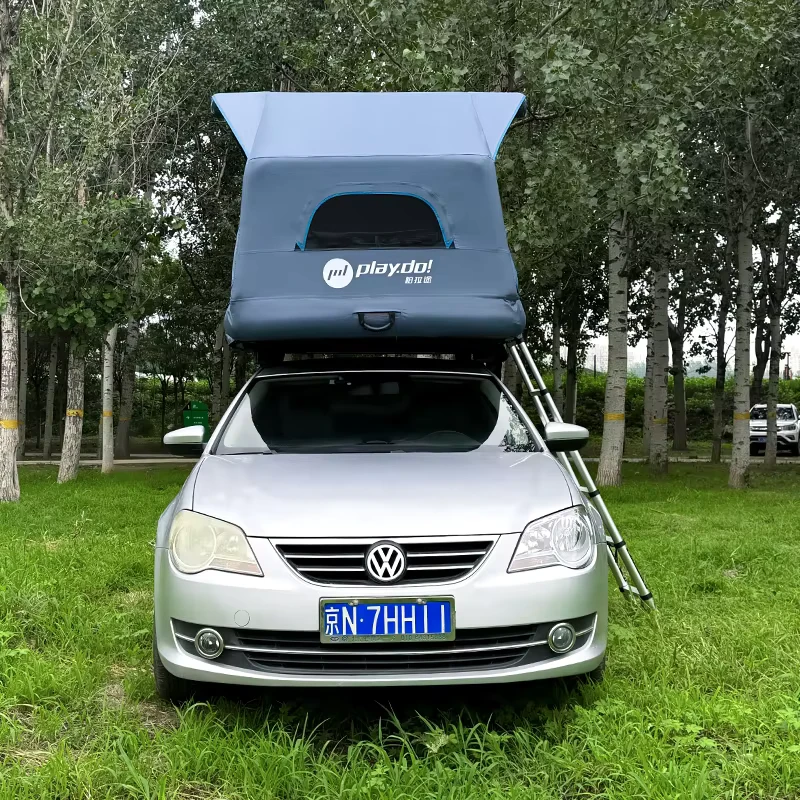 カスタマイズ可能なポータブルインフレータブル4x4グランピングテント - SUVルーフトップ用、屋外キャンプ、OEM製品