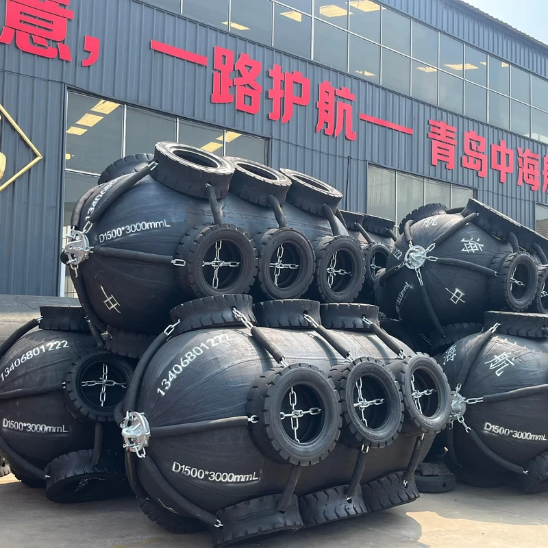 Customizable Rubber Pneumatic Fender Cylindrical Shape for Vessel Mooring Sizes 500-3000mm