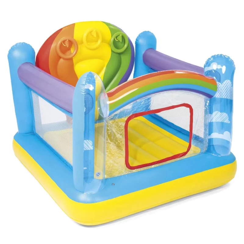 Customizable Size Brightly Colored Eco friendly PVC Fabric Candy Colored Inflatable Castle