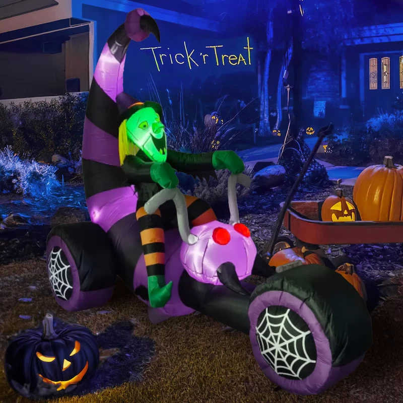 Decorazioni Gonfiabili Personalizzabili per Halloween, Grande Zucca LED per Festival
