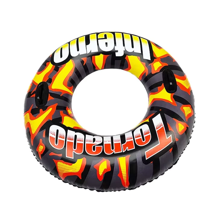 Customization Factory Full Printing Eco Friendly PVC Inflatable Swimming Ring for Kids and Adults