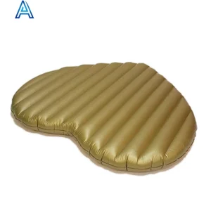 Diseño personalizado de forma, colchón de aire inflable en forma de corazón de vinilo PVC, cama de agua para juguete de tumbona