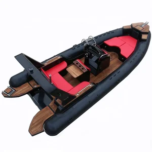 Perahu Inflatable Kustom dengan Warna Berbeda, Aluminium PVC Hypalon Orca, Perahu Dinghy 780 dengan Mesin RIB