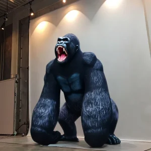 Modèle de cartoon gonflable publicitaire géant personnalisé, grand gorille, gonflables sur mesure