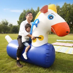 Customize Inflatable Pony Horse Riding Horse Toy for Kids Birthday Party Entertainment
