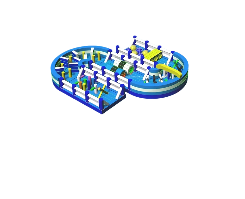 Customize Inflatable Water Obstacle Course Inflatable Water Park Obstacle Floating Obstacle Course for Outdoor Activity