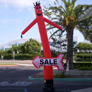 Customize Logo Size Advertising Tube Man Outdoor Sports Inflatable Clown Advertising Inflatable Sky Air Dancer
