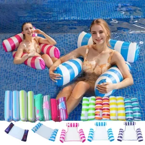 Customize New Outdoor Inflatable Water Toys Summer Water Hammock Lake Floats Foldable Swimming Pool Floating Bed