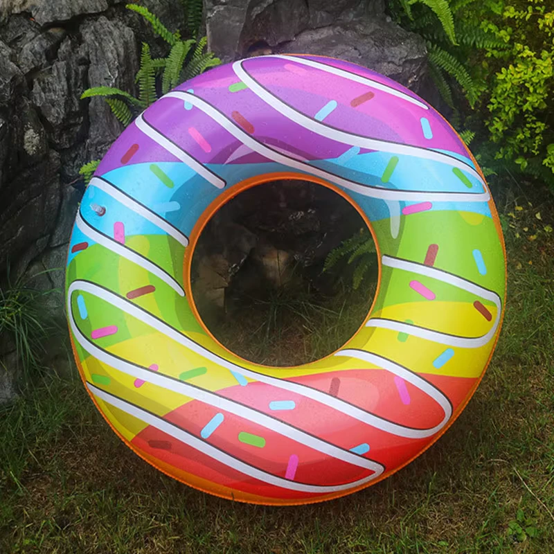 Personalizar OEM Donut Flamingo, Asiento Inflable para Nadar, Juguete Flotante de Piscina, Anillos Inflables para Adultos