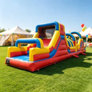 Customize PVC Inflatable Obstacle Course Giant Theme Park Outdoor Inflatable Playground