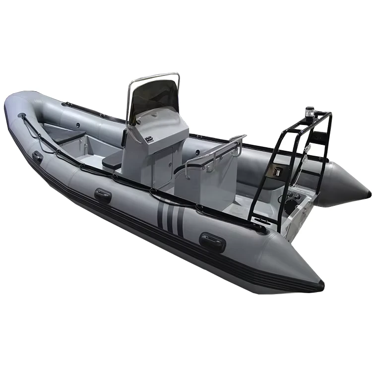 カスタマイズされた19フィートRIB580高速セミリジッドインフレータブルフィッシングRIBボート、FRPハル、ハイパロンPVCチューブ、CE水上活動
