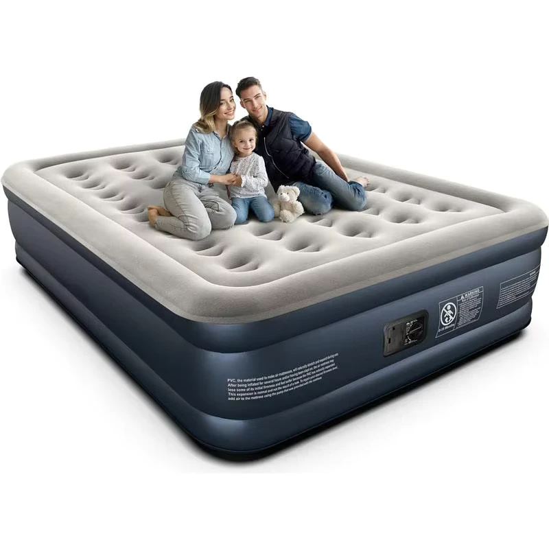 Materasso Gonfiabile in PVC Flock con 36 Coils Personalizzato e Pompa Integrata Matelas Gonflable